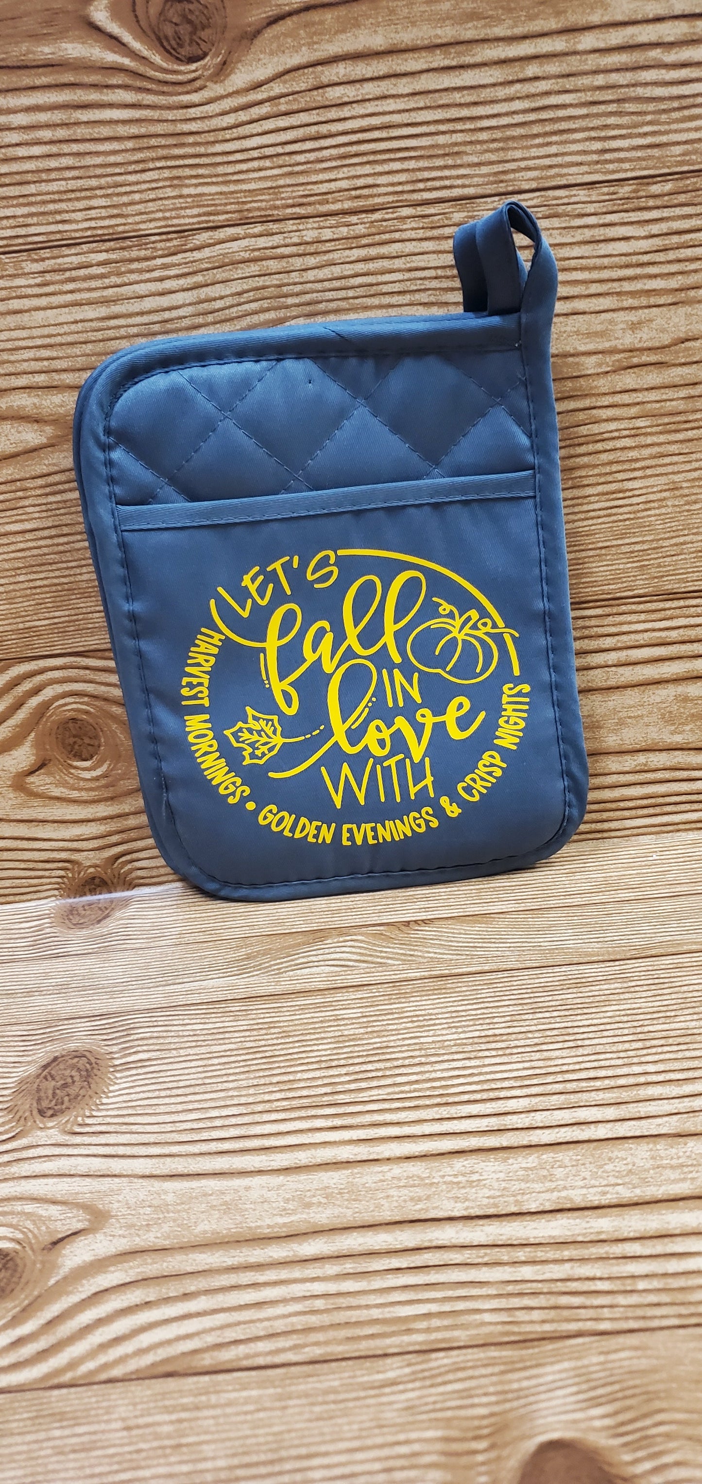 Fall in love potholder