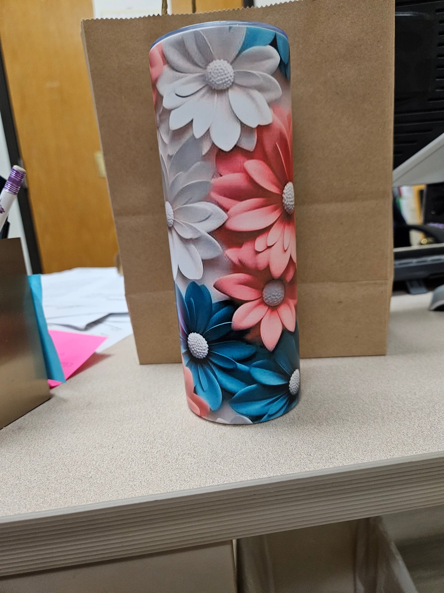 Floral Tumbler 20oz