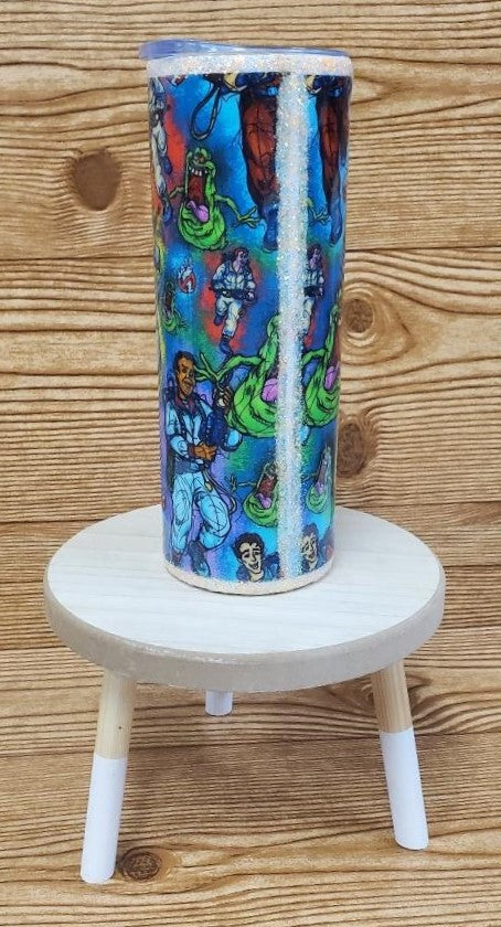 Who Ya Gonna Call 20oz Tumbler with Straw (Glow in the Dark)