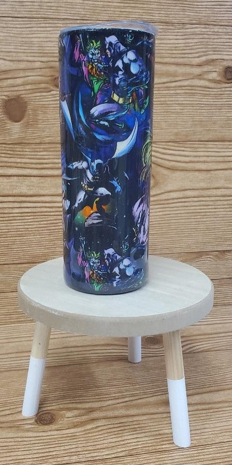 Batman and Joker 20oz Tumbler with Straw