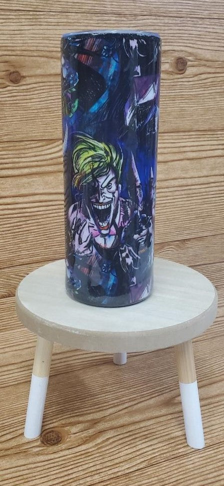 Batman and Joker 20oz Tumbler with Straw