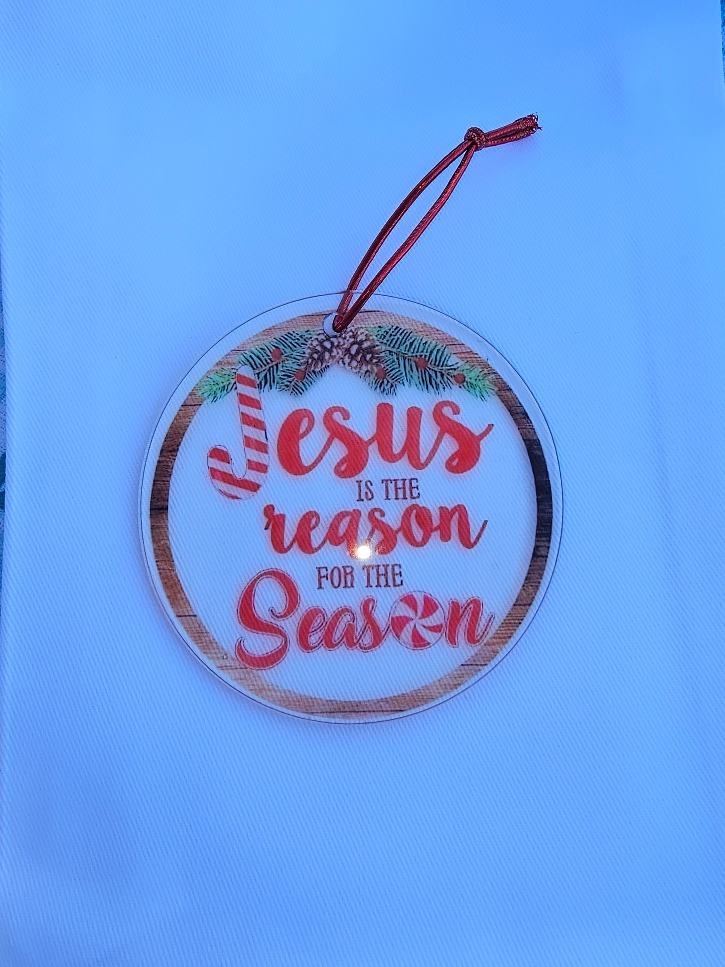 Acrylic jesus  season ornament