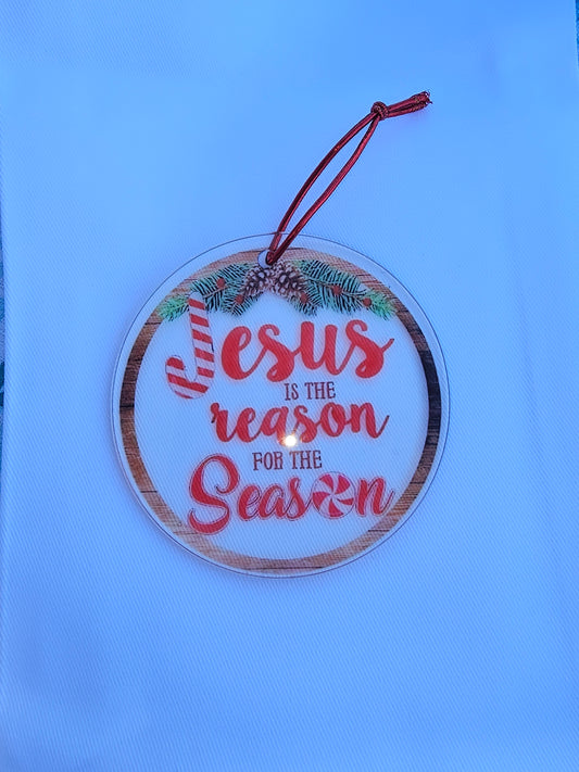 Acrylic jesus  season ornament
