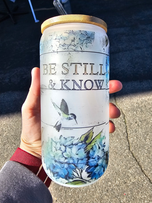 Sublimation glass beer can cup be still