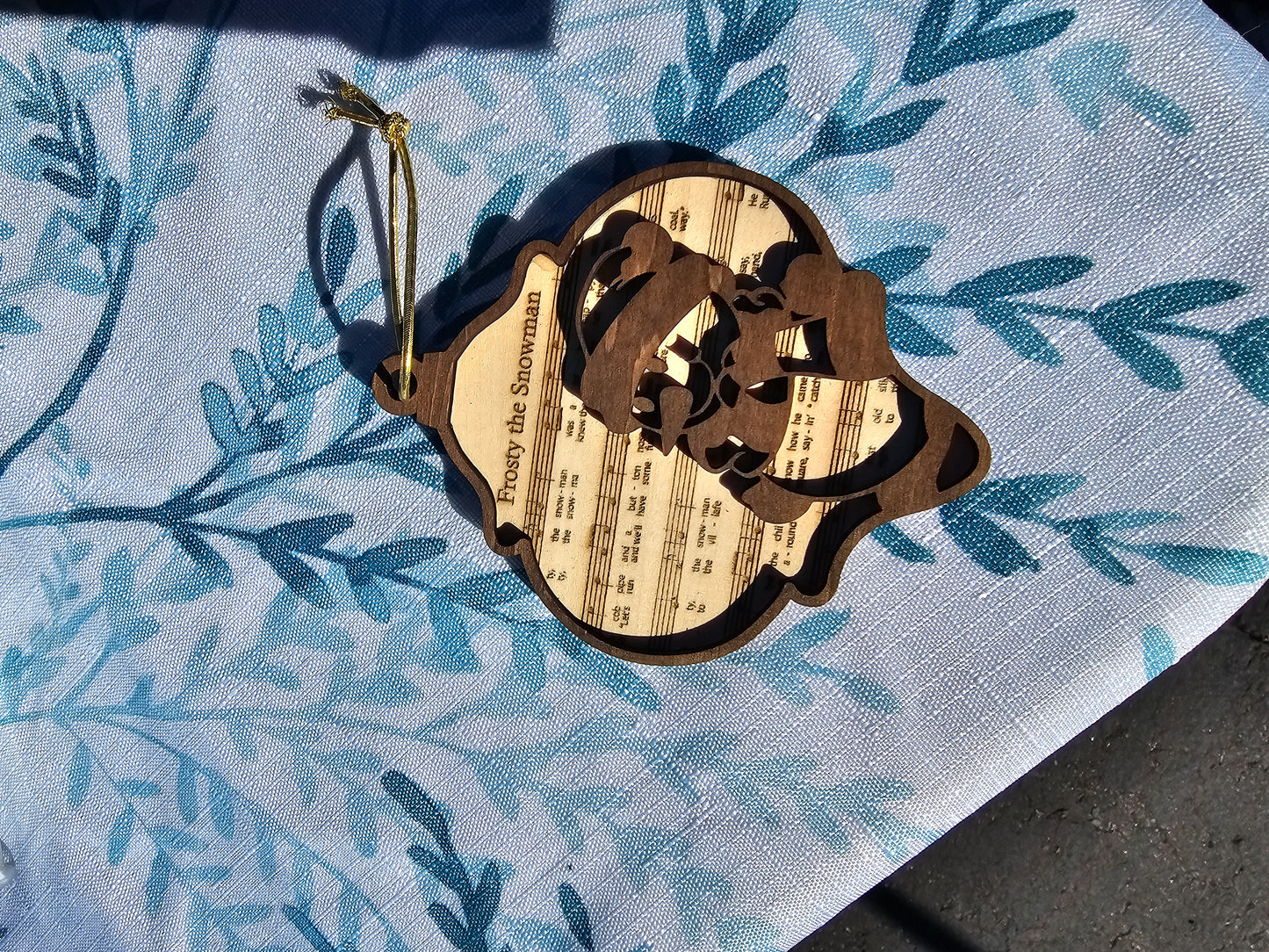 Engraved frosty the snowman