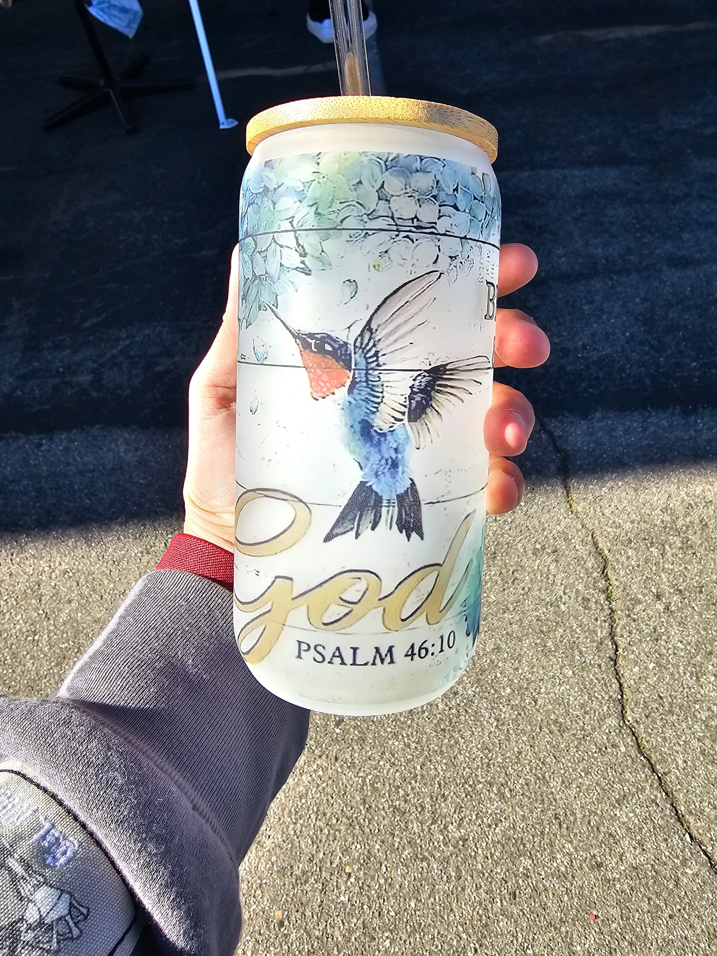 Sublimation glass beer can cup be still