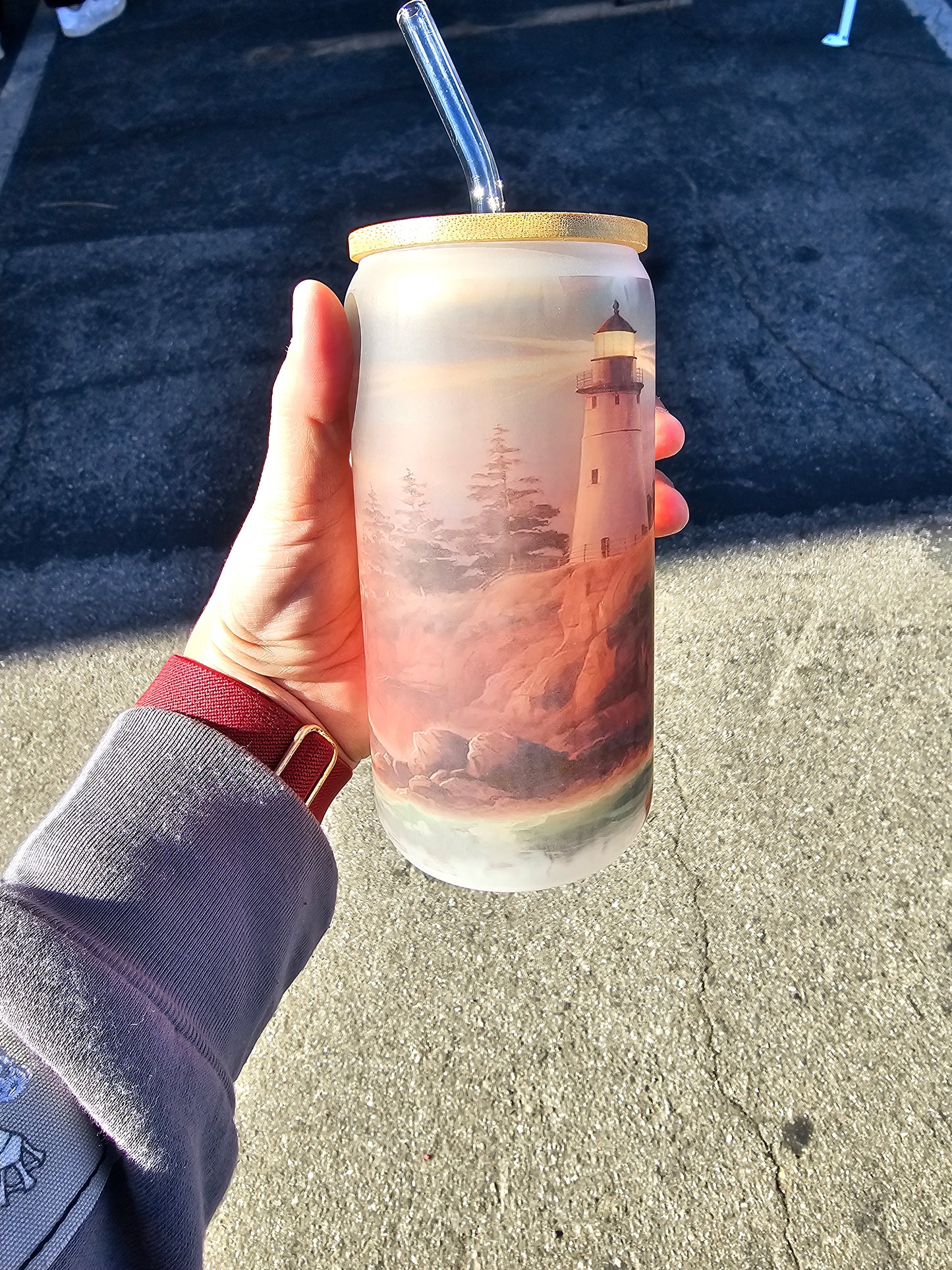 Sublimation glass beer can stotm/ shelter