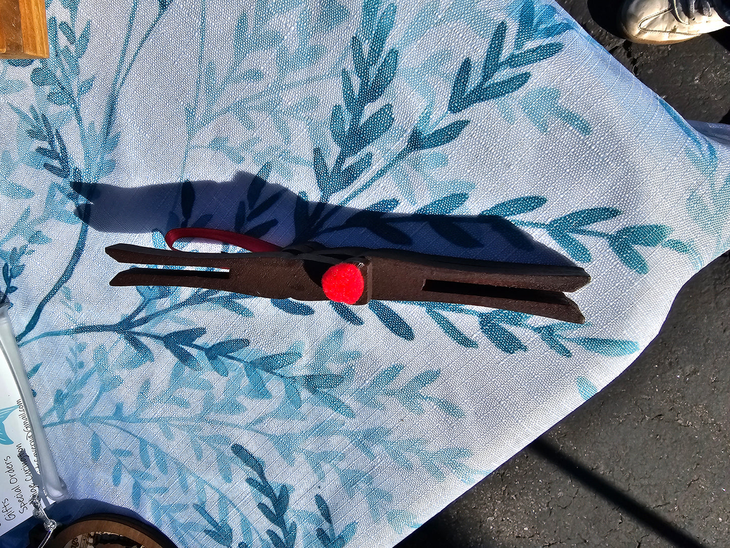 Clothes pin Rudolph ornament